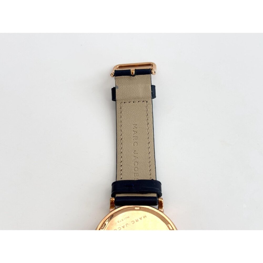 Marc Jacobs 251709 Blue Leather Strap Vintage Ladies Wristwatch - 35mm - WORKS! - Picture 3 of 10